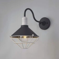Brice Anthracite Outdoor Wall Light