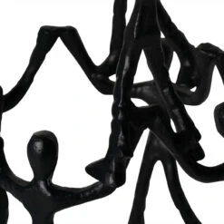 Tower Of Humans Black Sculpture -Housingunits b454bbaca33731935d251b1e3c25ed7b