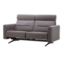 Stressless Stella 2 Seater Sofa In Holly Greige Fabric & Matt Black -Housingunits b46ede20d83bc3d723d59826ed4bf803 1