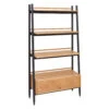 Ercol Monza Black Oak Open Shelving Unit