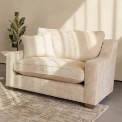 Haddon Imperial Oyster Fabric Snuggler Chair