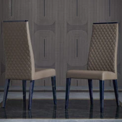 Celeste High Gloss Cobalt Blue 196cm Extending Dining Table & 6 High-Back Grey Faux Leather Chairs -Housingunits b728bdf3ba55ec1c03a7d604402a35bc 1