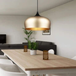 Rowan Matt Brass Pendant Light