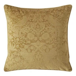 William Morris Strawberry Thief Embossed Cider Cushion