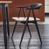 Ercol Monza Como Black Oak Dining Chair