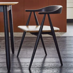 Ercol Monza Como Black Oak Dining Chair