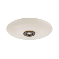 Verre Dark Brown & Opal Glass Flush Ceiling And Wall Light -Housingunits b9dd31c2dfa207d1fb496615b0758995