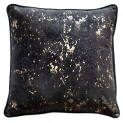 Velvet Shimmer Black Cushion