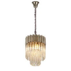 Sulmona Nickel & Glass Pendant Light