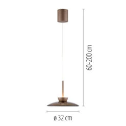 Luna Bronze & Dark Amber Glass Pendant Light -Housingunits bb00579b953dcaa5d76de2b1a43618a0