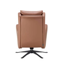 Fama Lenny Caramel Leather Swivel Rocking Armchair & Footstool 9 Fama Lenny Caramel Leather Swivel Rocking Armchair & Footstool -Housingunits bc2554a86a878fa03e025fbf9c823347