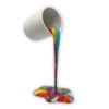 Bag & Bones Rainbow Paint Pot Sculpture