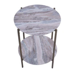 Libra Toronto Round Marble Side Table -Housingunits bd442f5e18941761b00e2007917c863d