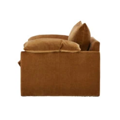 Sabrina Dusk Cinnamon Fabric Snuggler Sofa -Housingunits bd743b6a65253987f9a4df487ffdcf15