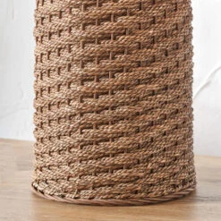Andros Brown Woven Seagrass Table Lamp With Cream Shade -Housingunits bd8c18b46e321c1b44a352a1a966ea84