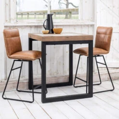 Clarence Counter Tan Faux Leather Bar Chair -Housingunits bdaa7366c5e254b5cdd4fbdfa01e13b5