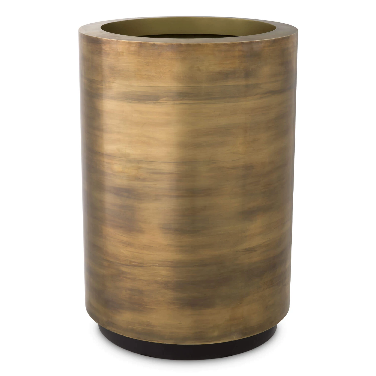 Eichholtz Jasper Tall Round High Vintage Brass Planter 1 Eichholtz Jasper Tall Round High Vintage Brass Planter