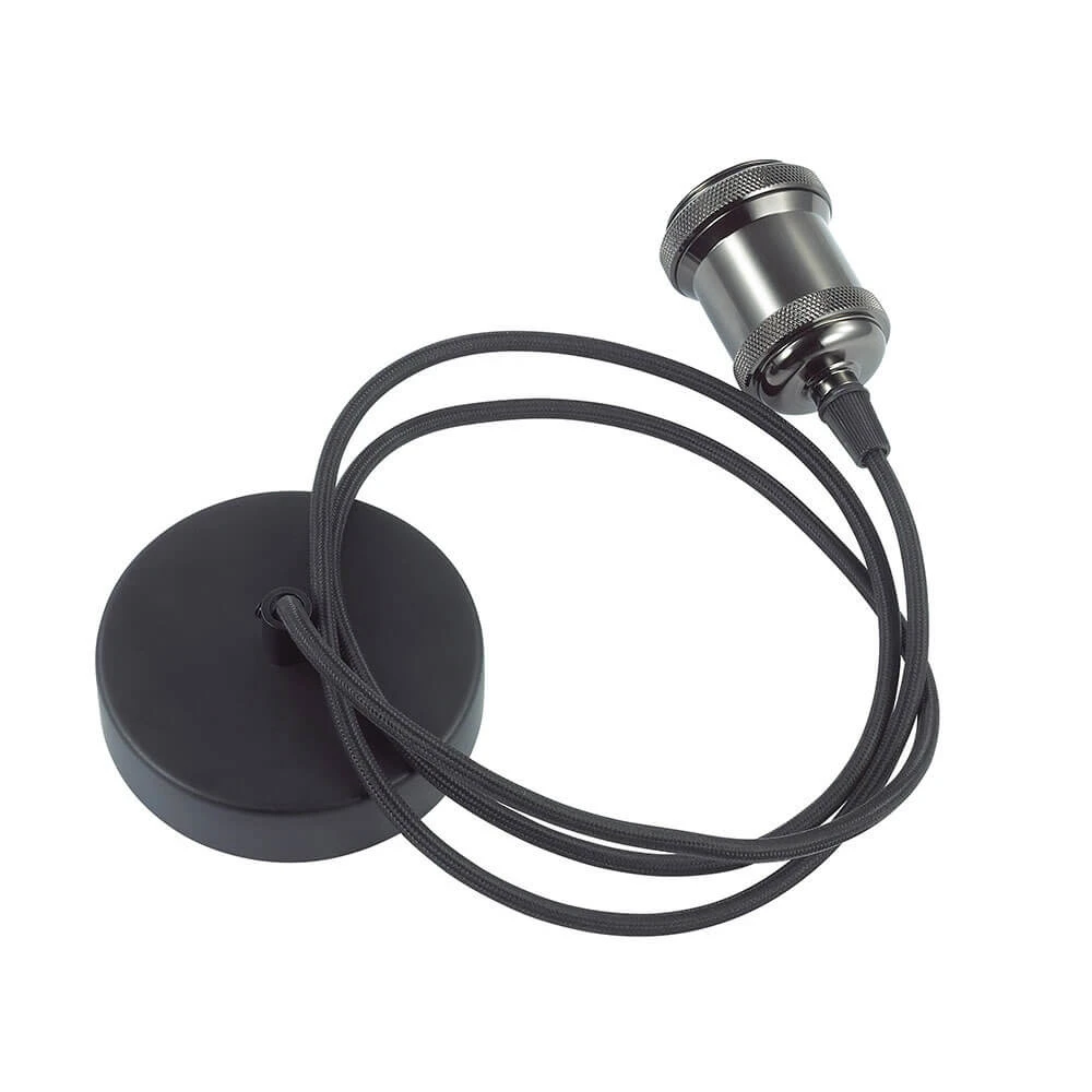Hipsa 1.5m Black Pendant Light Cable And Bracket 4 Hipsa 1.5m Black Pendant Light Cable And Bracket - Image 4