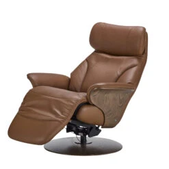 Stressless Adam Leather Recliner Chair In Velaro Dark Caramel With Walnut Base -Housingunits be65bd8df0dd7eb93740cf9b89901499 1