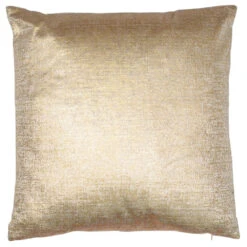 Large Sona Matt Gold Velvet Cushion