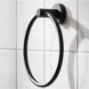 Miller Bond Black Towel Ring