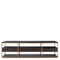 Eichholtz Parker Large Mocha Straight Oak Veneer TV Cabinet