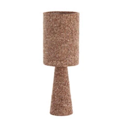 Slater Boucle Burgundy 58cm Table Lamp