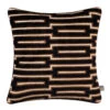 Scatter Box Harrison Black & Cognac Square Cushion