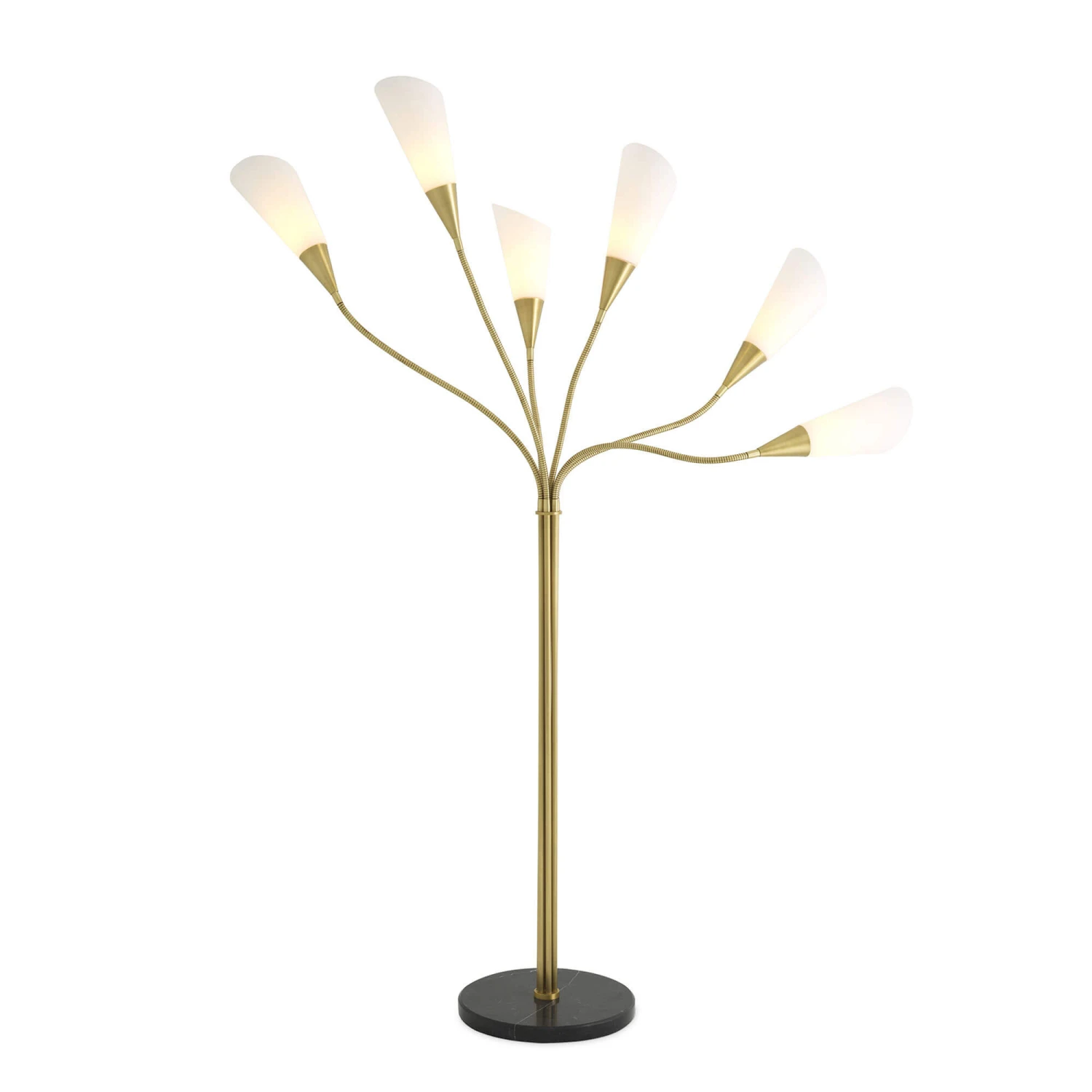 Eichholtz Gagnon Antique Brass 6 Arm Floor Lamp 3 Eichholtz Gagnon Antique Brass 6 Arm Floor Lamp - Image 3