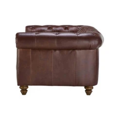 Wentworth Kodak Clove Brown Leather Midi Sofa -Housingunits c2298837b8416a55bbff5e9b18fe0410