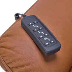 Himolla Loona Large Amber Brown Leather Electric Recliner Chair -Housingunits c3e91ed3d51535d9db63a66857876aa7