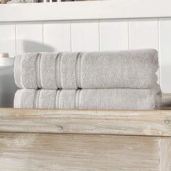 Christy Antalya Light Grey Cotton Bath Sheet