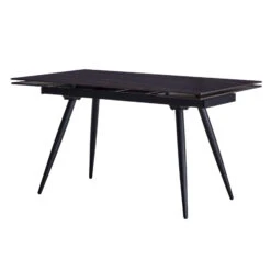 Nero Extending Dining Table With 4 Bettina Grey Velvet Dining Chairs -Housingunits c4b4a60afb9685494f0881b4ac6501c2