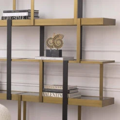 Eichholtz Set Of 2 Vintage Brass Ammonite Ornaments