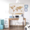 White Travel Board World Map Large