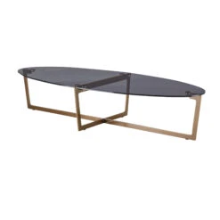 Bontempi Cross Transparent Smoke Grey Coffee Table