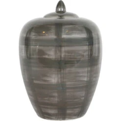 Crosshatch Ceramic 28cm Ginger Jar