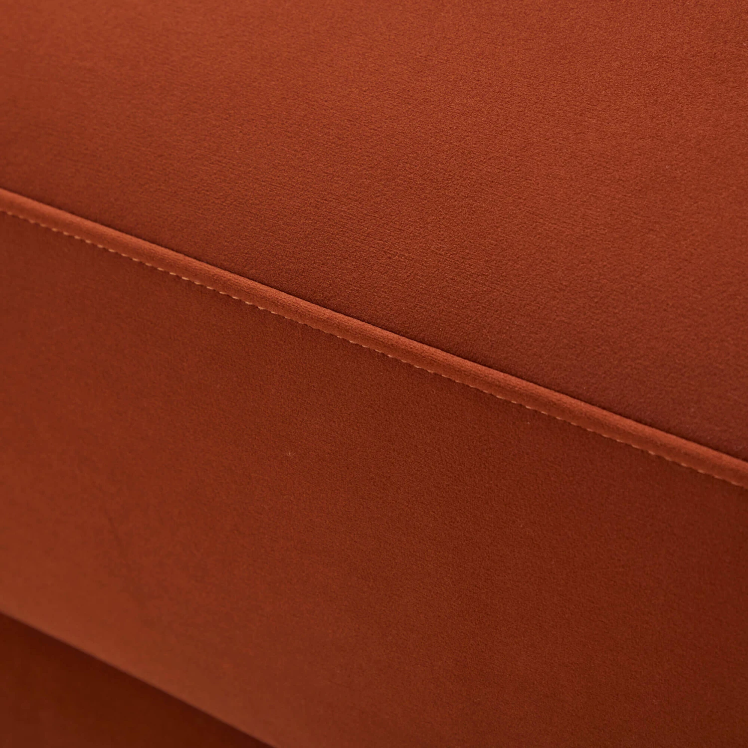 Glass House Thorne Rust Orange Fabric 3 Seater Sofa 8 Glass House Thorne Rust Orange Fabric 3 Seater Sofa - Image 8