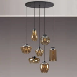 Davis Amber 7 Light Oval Pendant -Housingunits c8e15df991050566dc446fc4afba3a1f 1