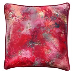 Happiness Pink Abstract Cushion