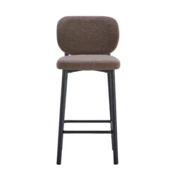 Sofia Brown Boucle Counter Bar Stool -Housingunits c9a3281708e9a0fb0feaa72bc1aebfa2