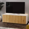Frank Olsen Intelligent 150cm White Gloss & Oak TV Unit