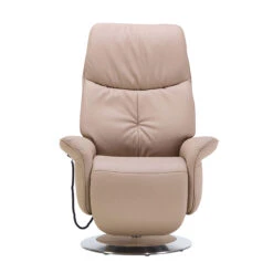 Himolla Loona Extra Large Sand Beige Leather Lift & Rise Recliner Chair