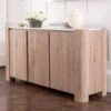 Tivoli Brushed Oak Sideboard With Marble Top