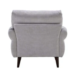 Corniche Grey Fabric Armchair -Housingunits ca1e3826c5e4c7b533e168c97dc561e4