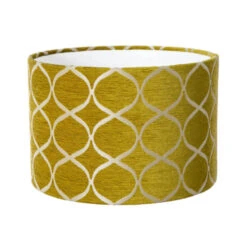 35cm Trellis Ochre Drum Shade