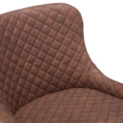 Java Teak 160cm Round Dining Table With 6 Toby Brown Faux Leather Dining Chairs -Housingunits cbc833cd1d971cdc29cbd1b5f7695489