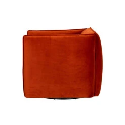 Glass House Thorne Rust Orange Fabric Armchair -Housingunits cbd71ba1df0627bf3e8ec5f905946f41