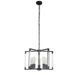 Bruno Graphite 5 Light Pendant