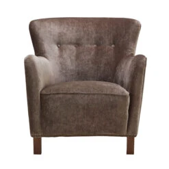 Alexander & James Strauss Berlin Lichen Accent Chair With Antique Studs